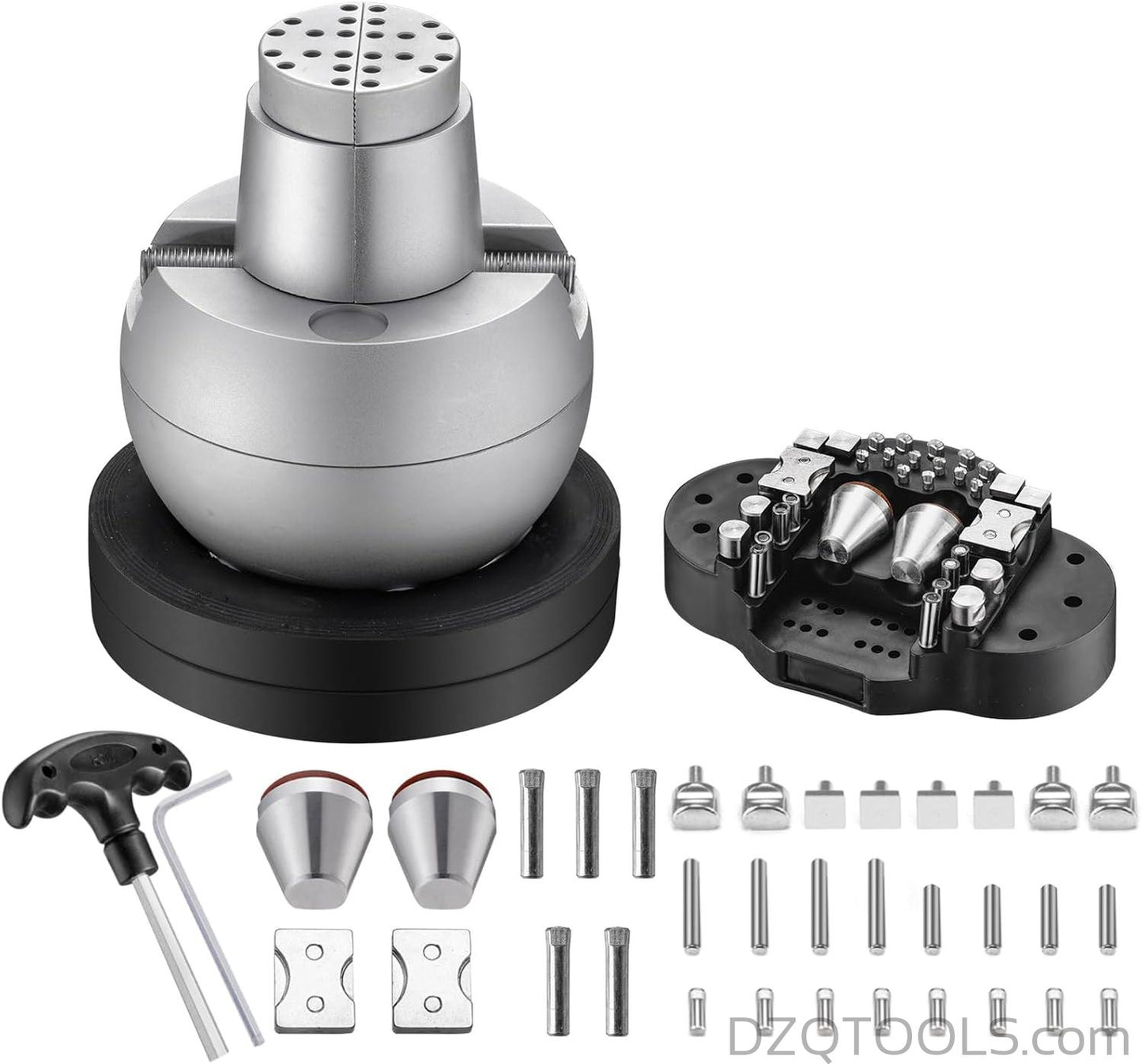 DZQ Ball Vise 5" Engraving Tool, 360° Rotation, 36PCS Jewelry Block