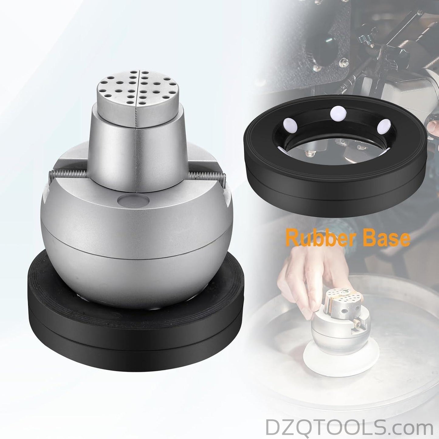 DZQ Ball Vise 5" Engraving Tool, 360° Rotation, 36PCS Jewelry Block