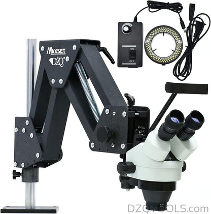 DZQ ZQ-1 Multi-Directional Microscope, 7X-45X Zoom, 60-LED Light