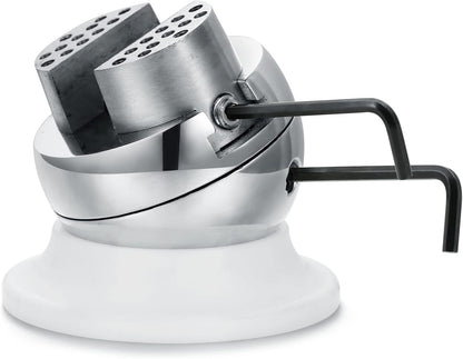 DZQ Ball Vise 3" Engraving Tool, 360° Rotation, 17PCS Jewelry Block (White)