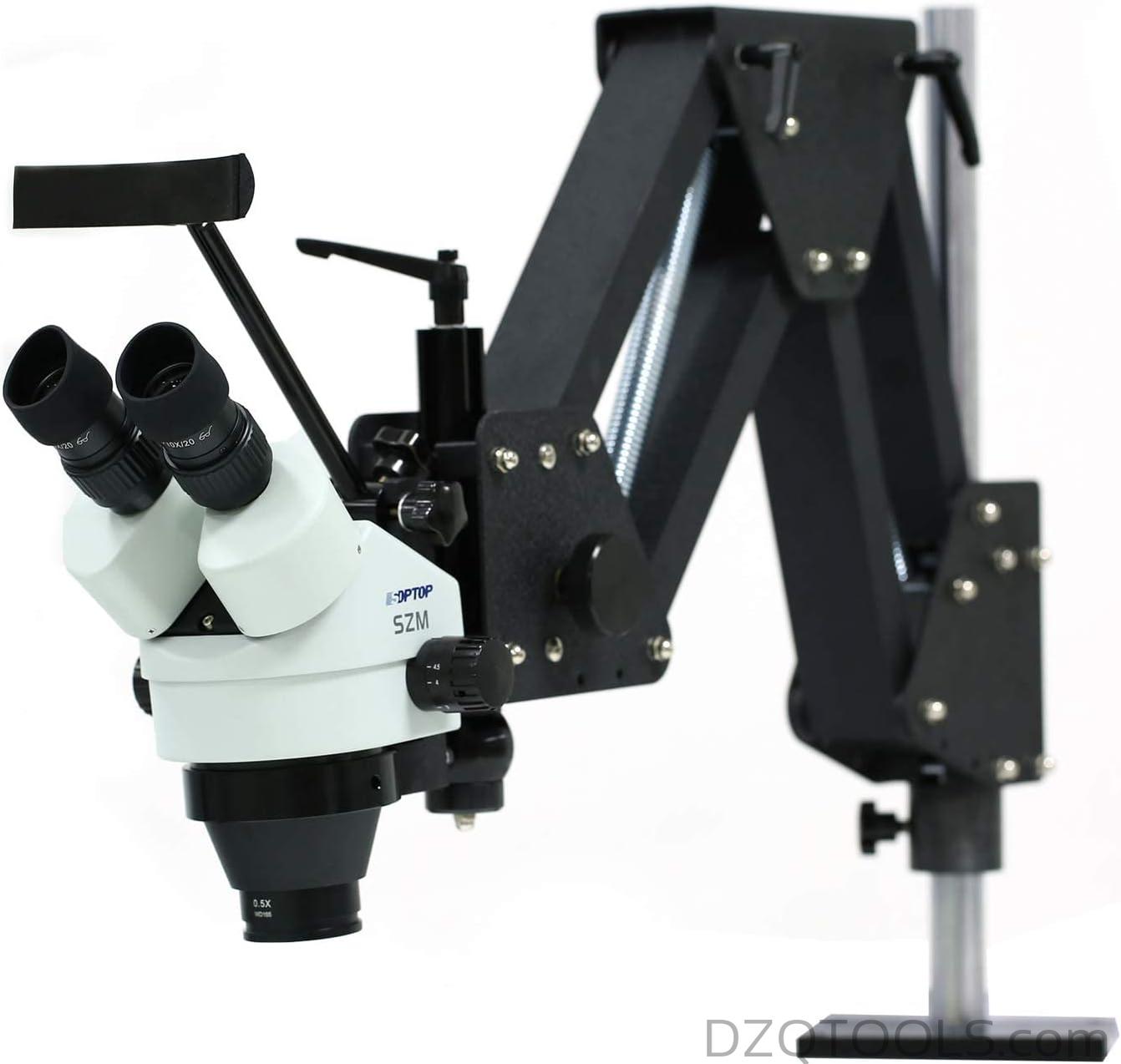 DZQ ZQ-1 Multi-Directional Microscope, 7X-45X Zoom, 60-LED Light