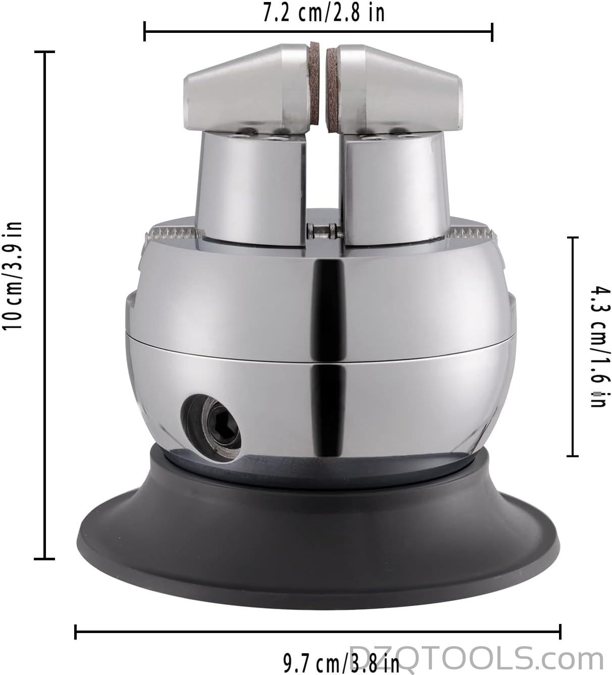 DZQ 7X-45X Multi-Directional Microscope, Ring Light, 360° Ball Vise