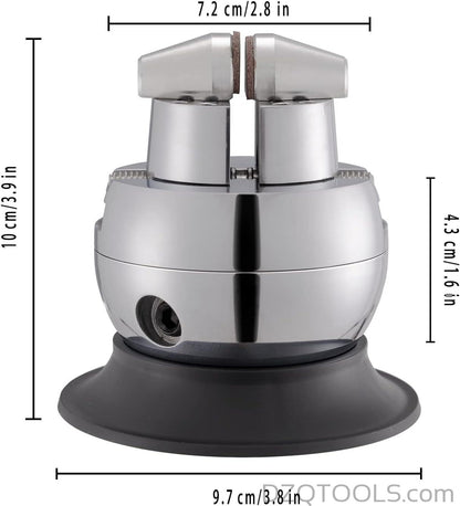 DZQ 7X-45X Multi-Directional Microscope, Ring Light, 360° Ball Vise